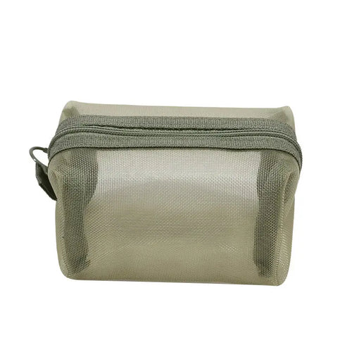 Mini Clear Nylon Mesh Cosmetic Bags Cute Women Small Lipstick Makeup