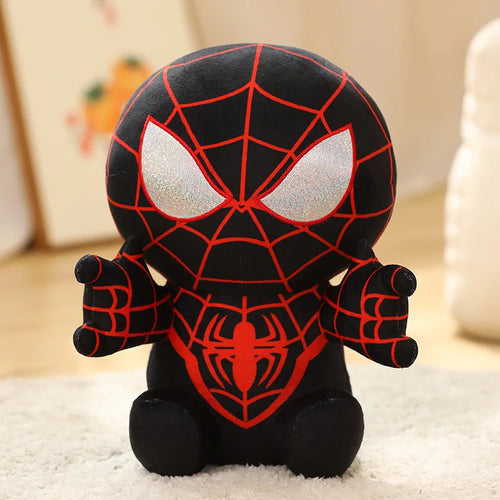 Hot Sels Anime Spider Man Plush Doll Kawaii Cute Cartoon Red Black