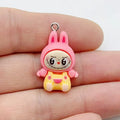 10Pcs Kawaii Rabbit Strawberry House Resin Charms Lovely Cartoon
