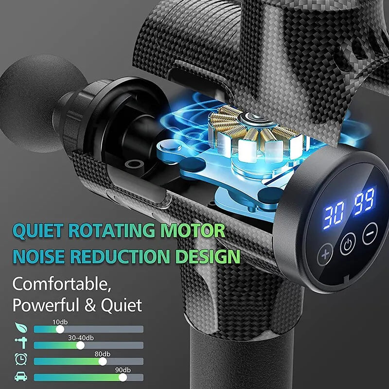 30 Level Massage Gun Fascia Deep Muscle Relax Body Neck Massager