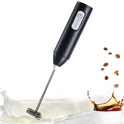 Electric Coffee Milk Foaming Mixer Coffee Creamer Whisk Handheld Egg