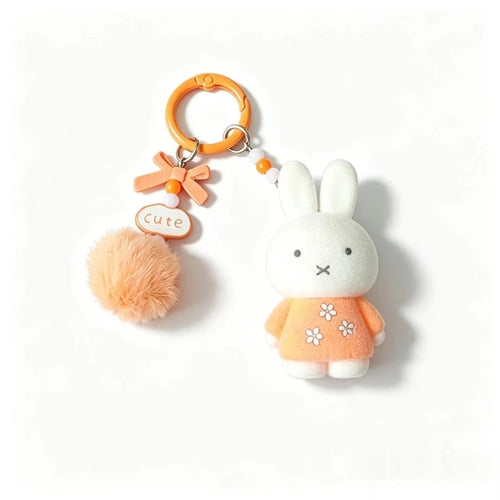 Miffy Cute Creative Fashion Plush Keychain Portable Decorative Rabbit