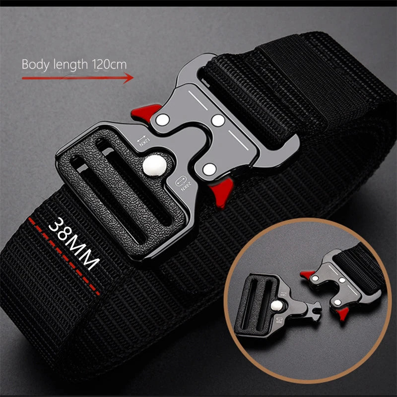 1-Piece Men's Outdoor Leisure Belt, Quick Release Symmetrical