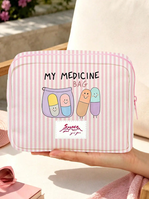 1PC Large Capacity Medicine Bag Travel Portable Medical Bag Home