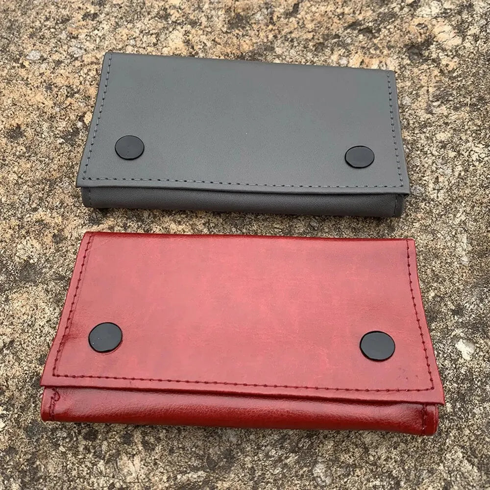 Portable PU Leather Pouch Storage Case – Compact Zip Bag