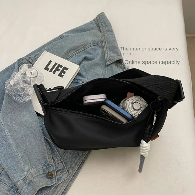 New Fashion Crossbody Bag Simple Wide Shoulder Strap Design