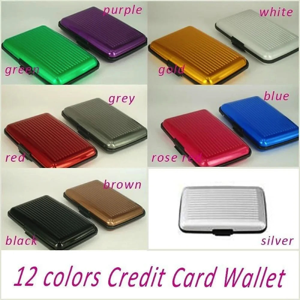Credit Card Holder Wallet Metal Name Card Holder Waterproof Credit