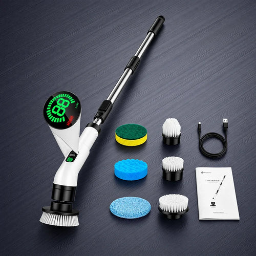 Household Cordless Spin Scrubber Multipurpose Cleaning Brush  Kitchen