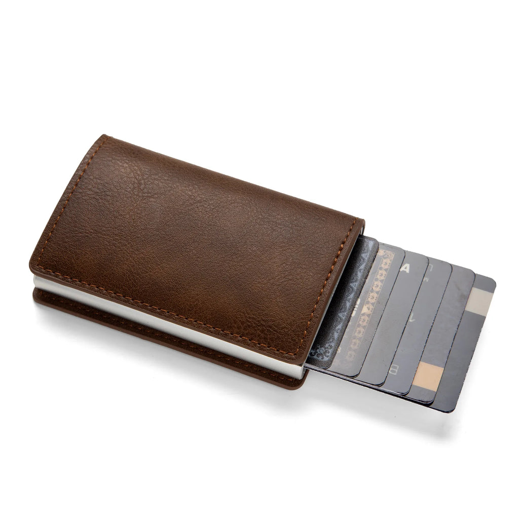 Anti-theft RFID credit card holder minimalist wallet pocket slim card