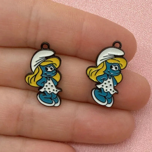 10pcs Cartoon Anime DIY Jewelry Accessories Alloy Drip Oil Pendant