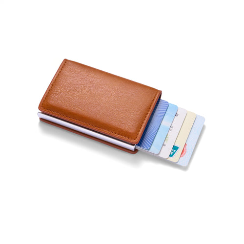 Anti-theft RFID credit card holder minimalist wallet pocket slim card
