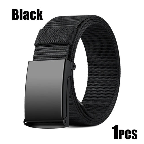 Newest Metal Buckle Tactical Belt Men's Canvas Military Belts Casual