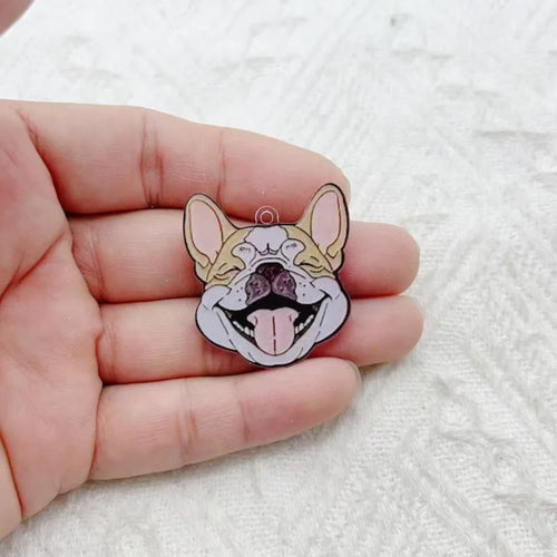 10pcs Acrylic Dog Jewelry Diy Jewelry Accessories Keychain Bracelet