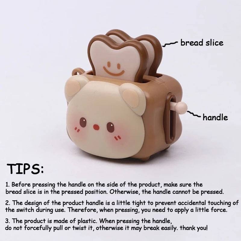 Cute Bread Machine Panda Creative Keychain, Stress-relieving Accessory
