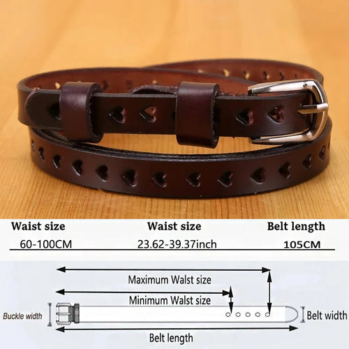 Belts for Women Genuine Leather Skiny Designer Belts Fashion Casual