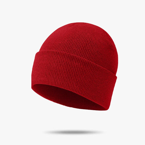 Autumn And Winter Warm Woolen Hat Solid Color Cold-proof Knitted Hat
