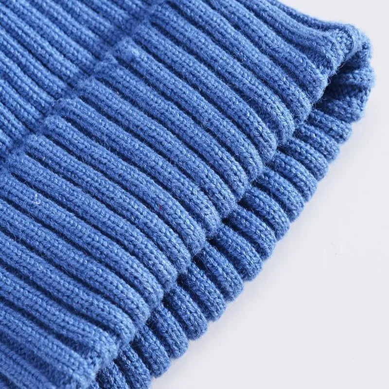 Autumn Winter Baby Hats for Newborn Boys Crochet Bonnet Toddler Girl