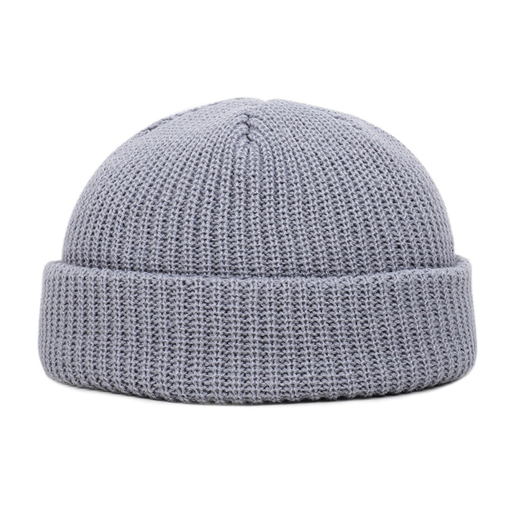 Winter Warm Beanies Casual Short Thread Hip Hop Hat Adult Men Beanie