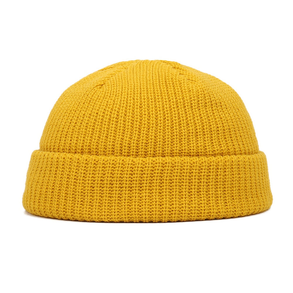 Winter Warm Beanies Casual Short Thread Hip Hop Hat Adult Men Beanie